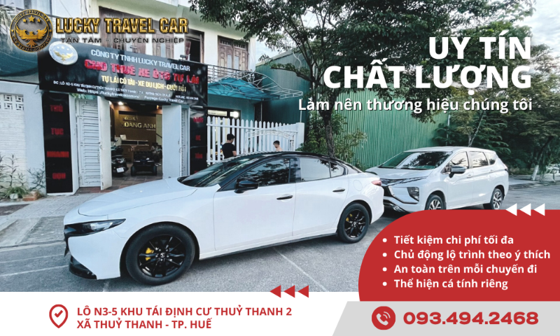 Bảng giá cho thuê xe đi từ Huế đến Đồng Hới - Lucky Travel Car