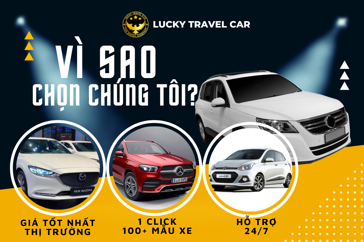 Bảng giá cho thuê xe đi từ Huế đến Đồng Hới - Lucky Travel Car