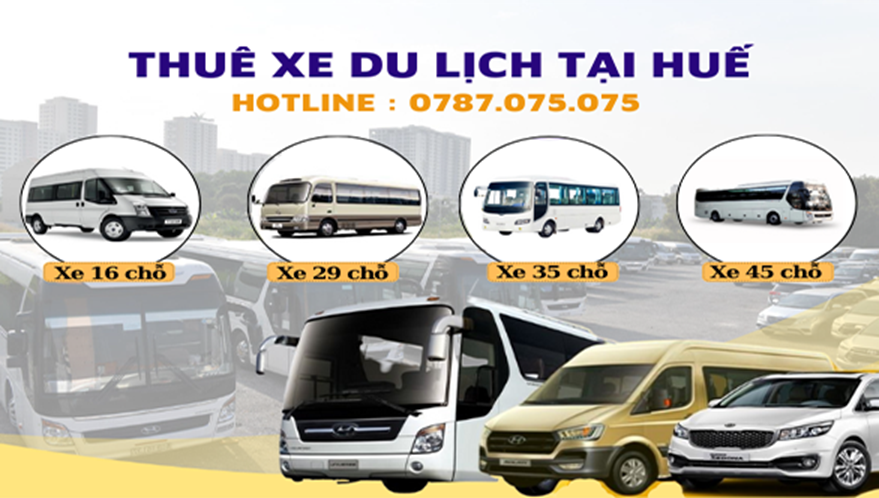 Dịch vụ cho thuê xe ô tô du lịch uy tín, giá rẻ tại Huế