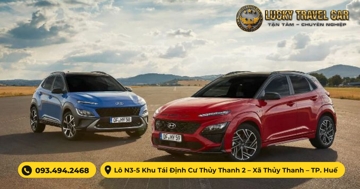 Thuê xe 4 chỗ HYUNDAI KONA tự lái tại Huế - Lucky Travel Car