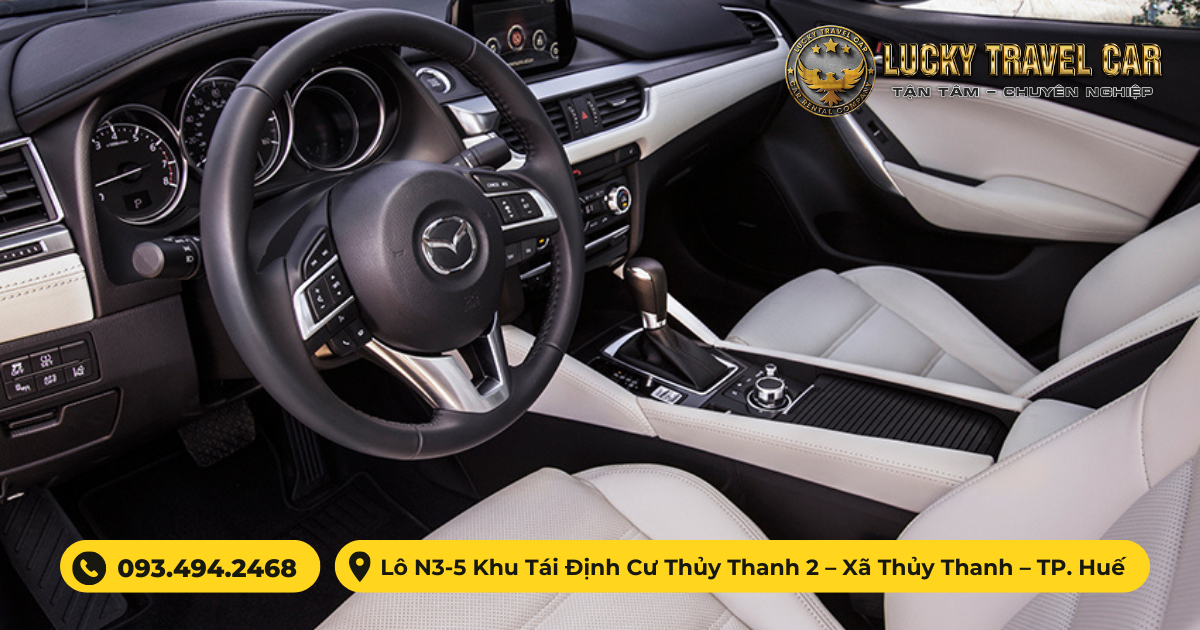 Thuê xe 4 chỗ MAZDA 6 tự lái tại Huế - Lucky Travel Car