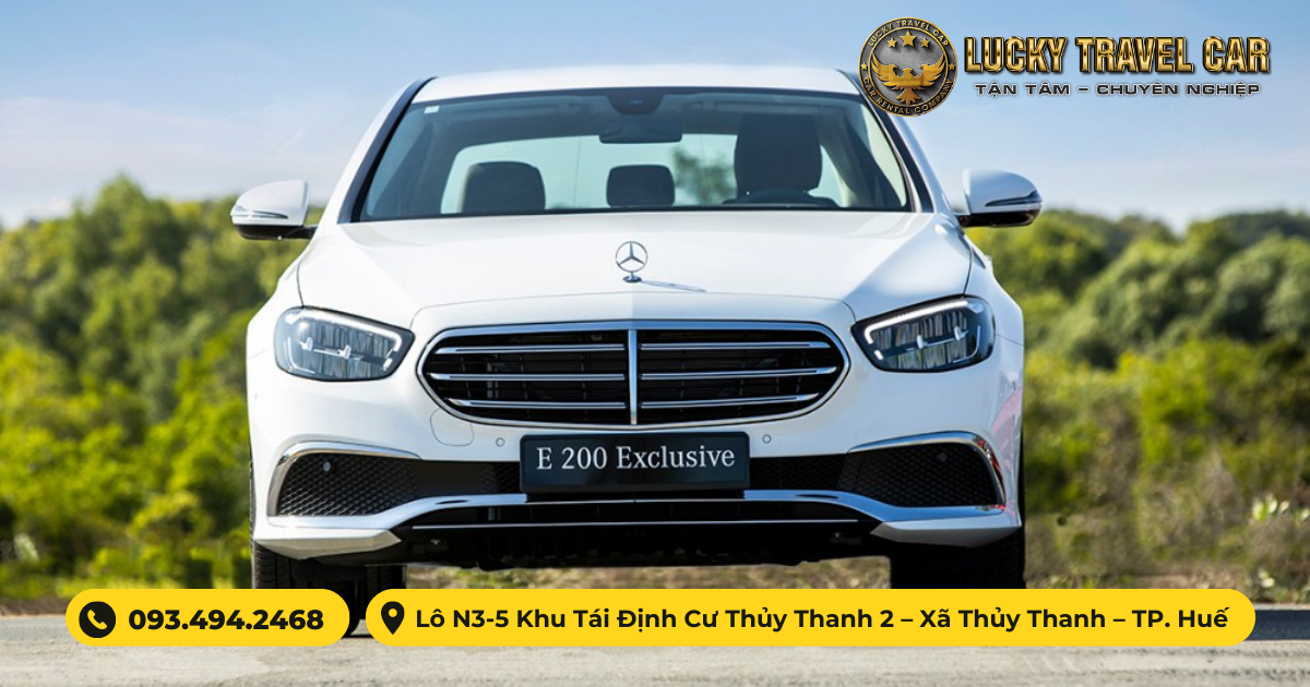 Thuê xe 4 chỗ MERCEDES E200 tự lái tại Huế - Lucky Travel Car