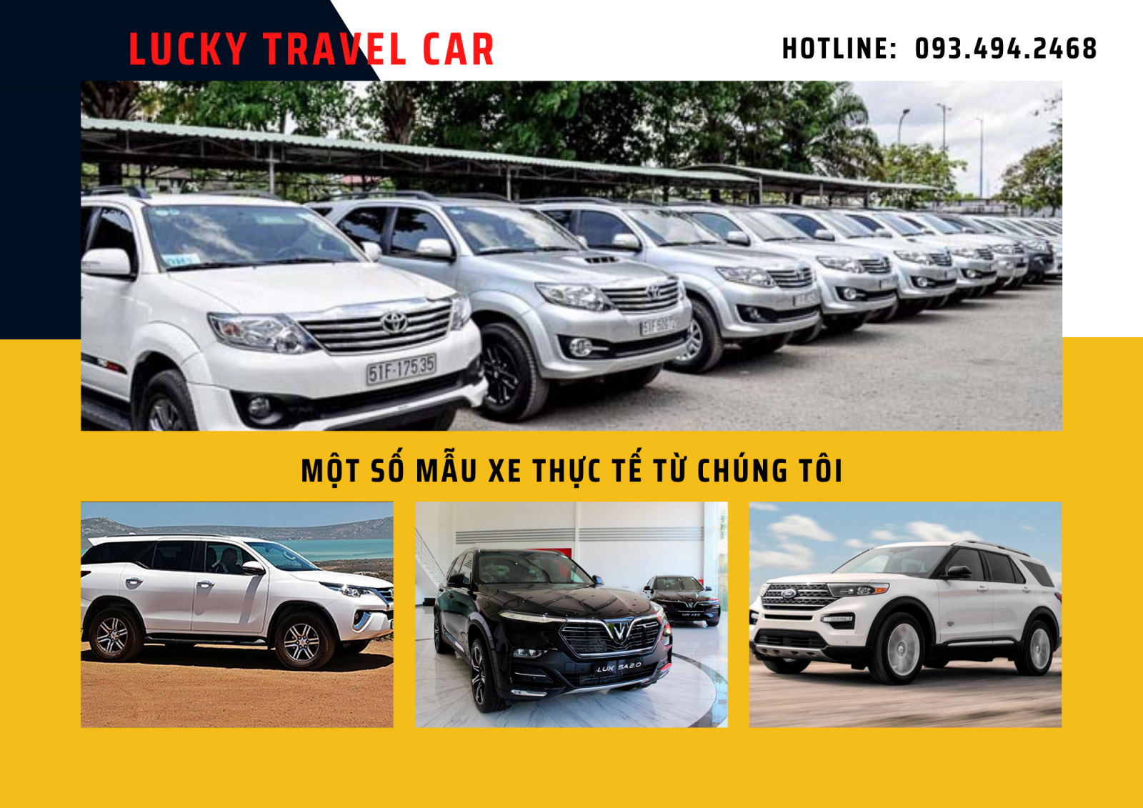 Dịch vụ thuê xe theo ngày - Lucky Travel Car