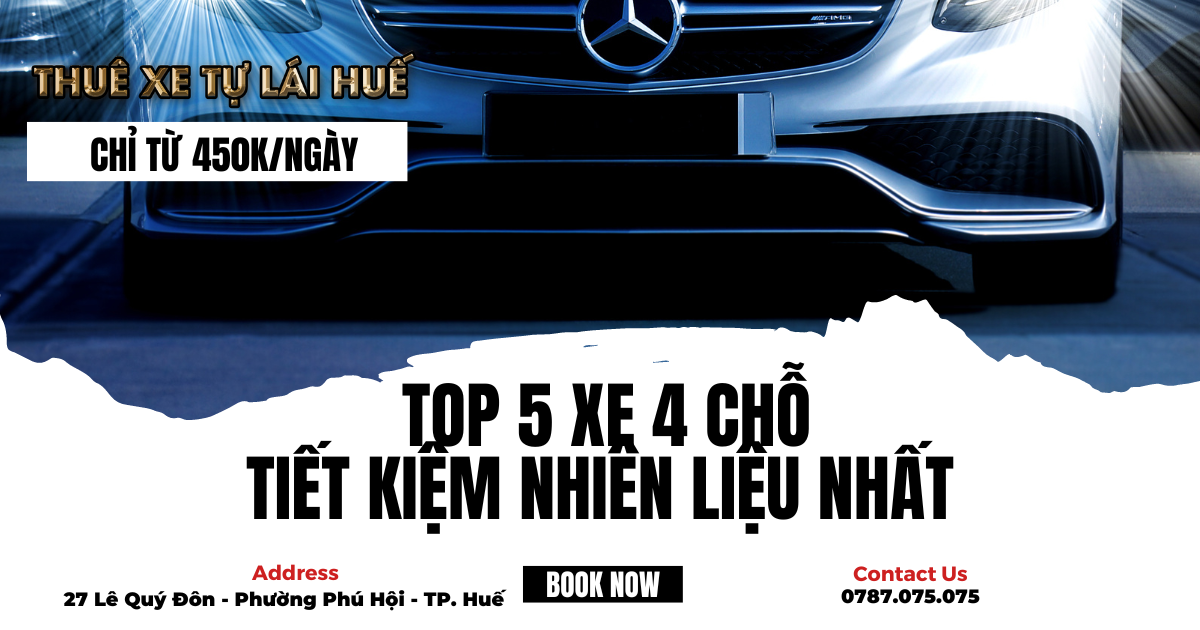 Top 5 dòng xe 4 chỗ tiết kiệm nhiên liệu nhất để bạn chọn thuê xe tự lái